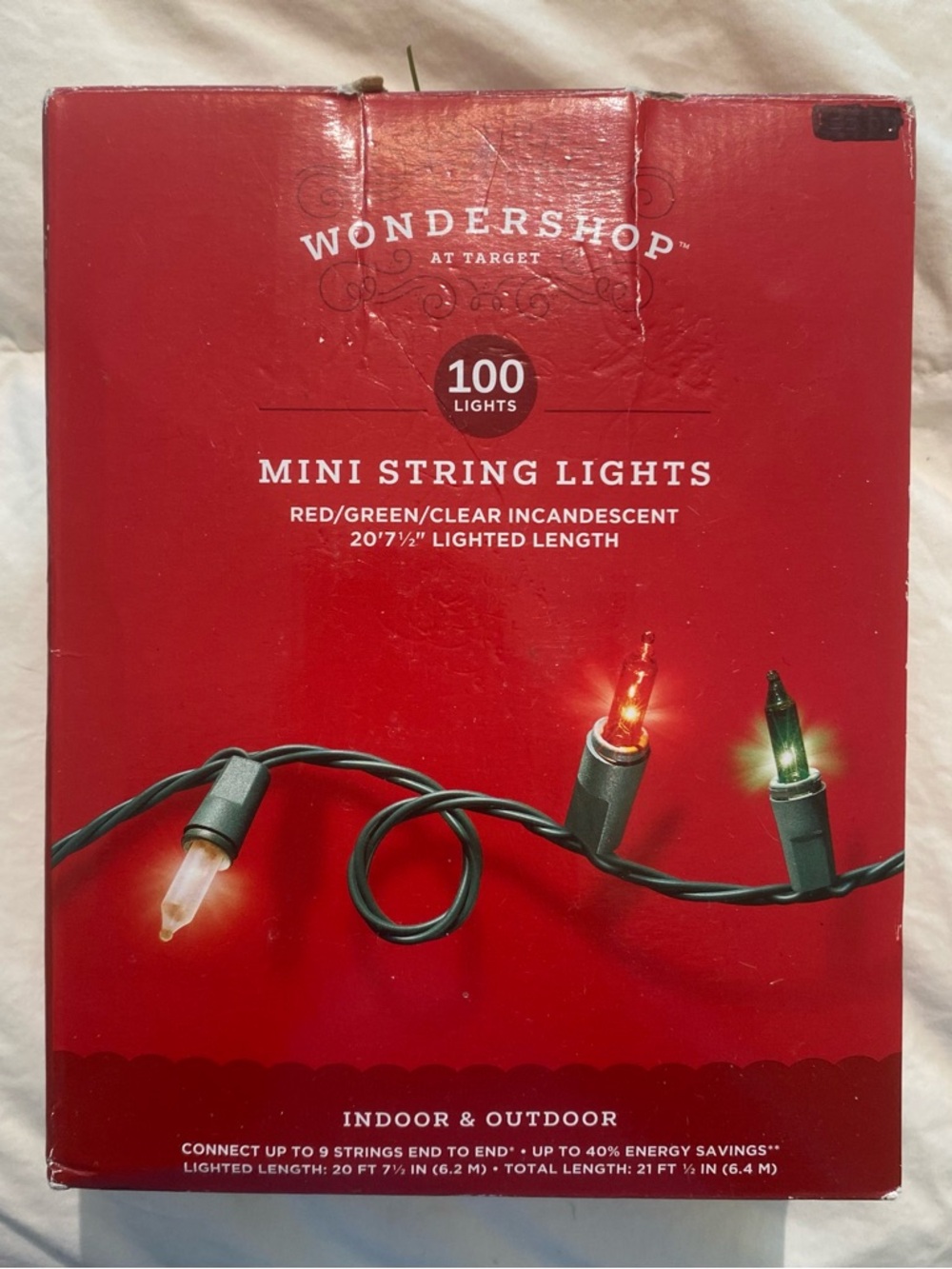 Wondershop Holiday Mini String Lights - Red & Green